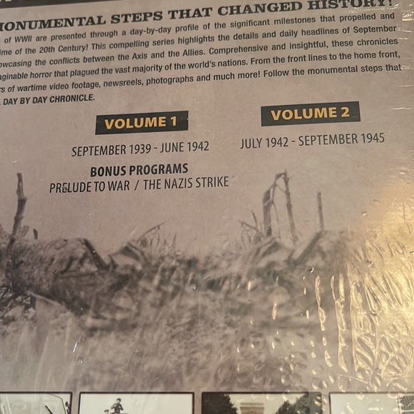 WWII DIARIES: A Day by Day Chronicle DVD set unopened - Picture 3 of 4